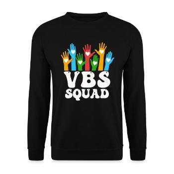 VBS Squad Bibel Shool - Unisex Pullover - Schwarz - Vorne - Alina (178cm) & Michal (187cm)
