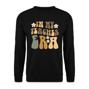 In meiner Lehrzeit Unterricht - Unisex Pullover - Schwarz - Vorne - Alina (178cm) & Michal (187cm)