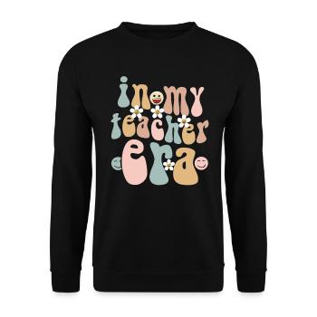 In meiner Lehrzeit Unterricht - Unisex Pullover - Schwarz - Vorne - Alina (178cm) & Michal (187cm)