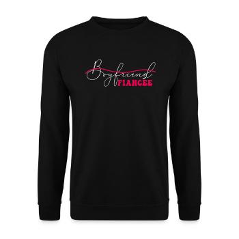Fiançailles de couple fiancées Hommes Fiancée drôle - Sweat-shirt Unisexe - noir - Devant - Alina (178cm) & Michal (187cm)