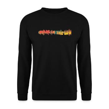 80's La musique des années 80 - Sweat-shirt Unisexe - noir - Devant - Alina (178cm) & Michal (187cm)