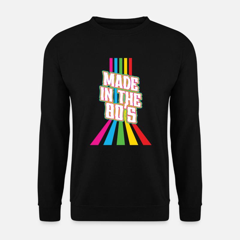 80er Die Musik der 80er Jahre - Unisex Pullover - Schwarz