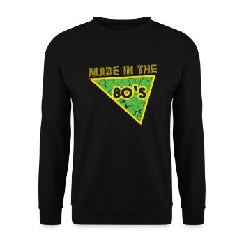 80's La musique des années 80 - Sweat-shirt Unisexe - noir - Devant - Alina (178cm) & Michal (187cm)