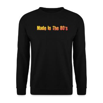80's The 80s Music - Unisex Sweatshirt - black - Front - Alina (178cm) & Michal (187cm)