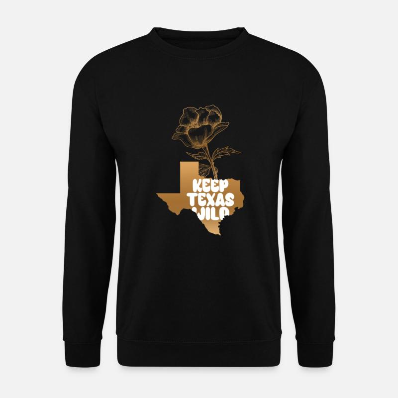 Wildflower Fields Wildflowers Bluebonnet Texas - Unisex Sweatshirt - black