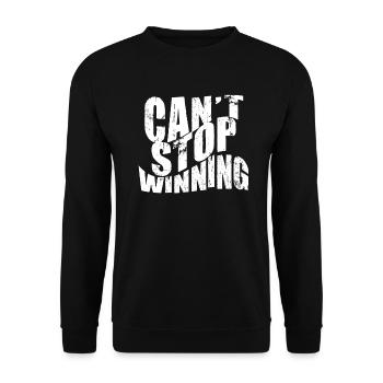 Can’t Stop Winning Lottery Winner Vibes - Sweat-shirt Unisexe - noir - Devant - Alina (178cm) & Michal (187cm)