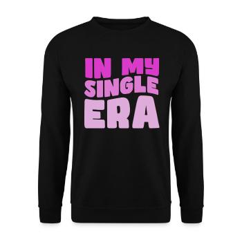 In My Single Era Funny Single Life - Unisex Sweatshirt - black - Front - Alina (178cm) & Michal (187cm)