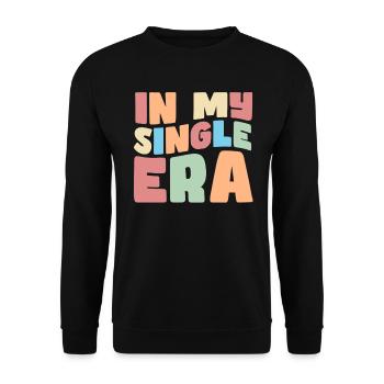 Dans mon ère de célibataire drôle de vie de célibataire - Sweat-shirt Unisexe - noir - Devant - Alina (178cm) & Michal (187cm)