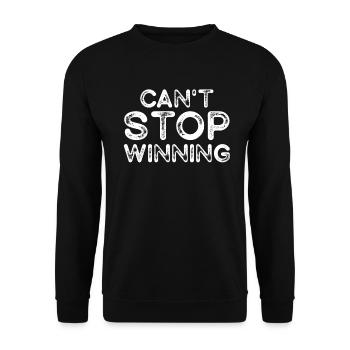 Can’t Stop Winning Lottery Winner Vibes - Sweat-shirt Unisexe - noir - Devant - Alina (178cm) & Michal (187cm)