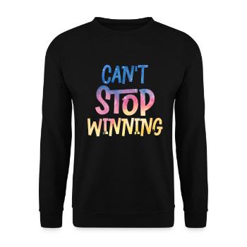 Can’t Stop Winning Lottery Winner Vibes - Sweat-shirt Unisexe - noir - Devant - Alina (178cm) & Michal (187cm)