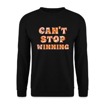 Can’t Stop Winning Lottery Winner Vibes - Sweat-shirt Unisexe - noir - Devant - Alina (178cm) & Michal (187cm)