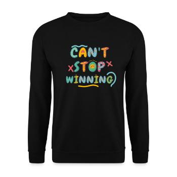 Can’t Stop Winning Lottery Winner Vibes - Sweat-shirt Unisexe - noir - Devant - Alina (178cm) & Michal (187cm)