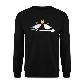 Bird Watching Birder Ornithologist Bird Lover - Unisex Sweatshirt - black - Front - Alina (178cm) & Michal (187cm)