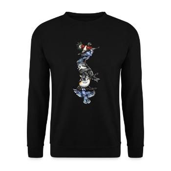 Bird Watching Birder Ornithologist Bird Lover - Unisex Sweatshirt - black - Front - Alina (178cm) & Michal (187cm)