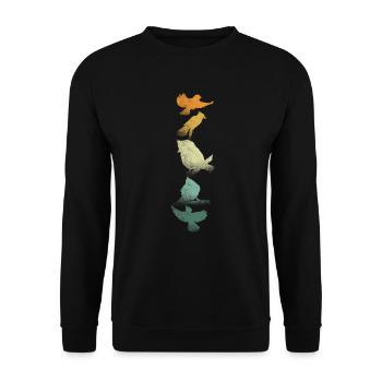 Bird Watching Birder Ornithologist Bird Lover - Unisex Sweatshirt - black - Front - Alina (178cm) & Michal (187cm)