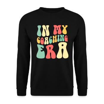 Coach Era Coaching Tees Sports Team Staff - Unisex Sweatshirt - black - Front - Alina (178cm) & Michal (187cm)