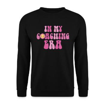 Coach Era Coaching Tees Sports Team Staff - Unisex Sweatshirt - black - Front - Alina (178cm) & Michal (187cm)