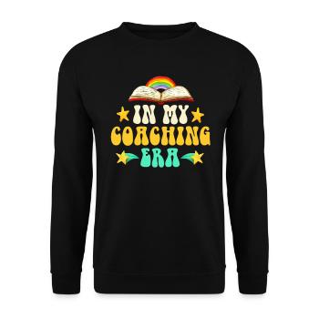 Coach Era Coaching Tees Sports Team Staff - Unisex Sweatshirt - black - Front - Alina (178cm) & Michal (187cm)
