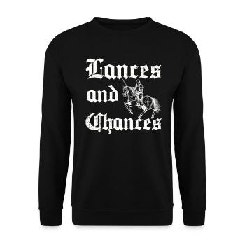 Joute Chevalier Médiéval Renaissance Chevaliers Armure - Sweat-shirt Unisexe - noir - Devant - Alina (178cm) & Michal (187cm)