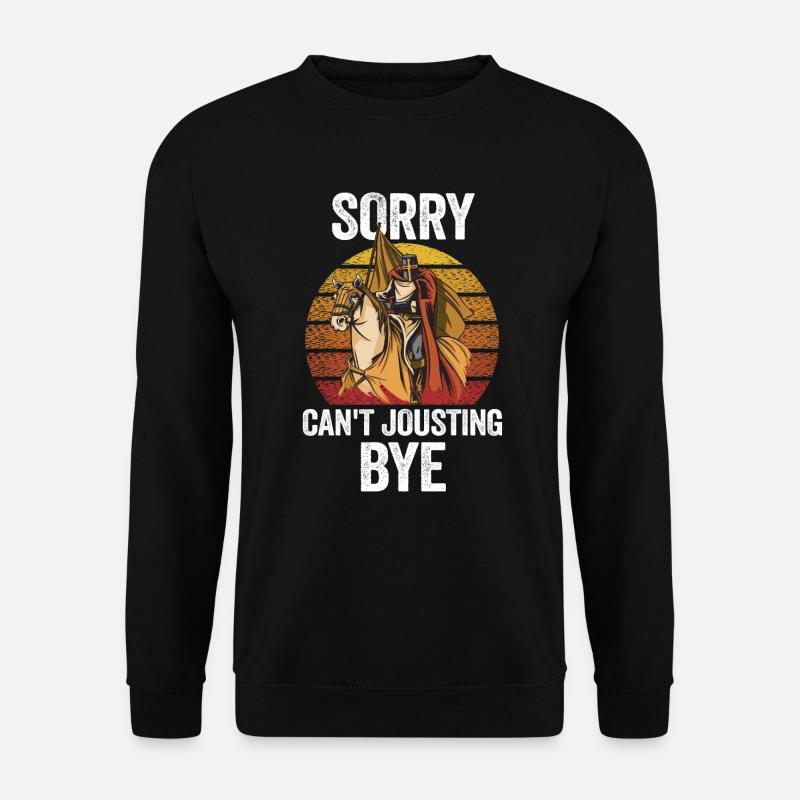 Ritter Mittelalterliche Renaissance-Ritterrüstung - Unisex Pullover - Schwarz