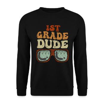Professeur de maternelle Drôle Étudiant 1er Diplôme - Sweat-shirt Unisexe - noir - Devant - Alina (178cm) & Michal (187cm)