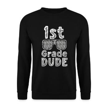 Professeur de maternelle Drôle Étudiant 1er Diplôme - Sweat-shirt Unisexe - noir - Devant - Alina (178cm) & Michal (187cm)