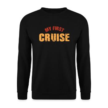 My First Cruise Family Vacation - Fun and Exciting - Unisex Sweatshirt - black - Front - Alina (178cm) & Michal (187cm)