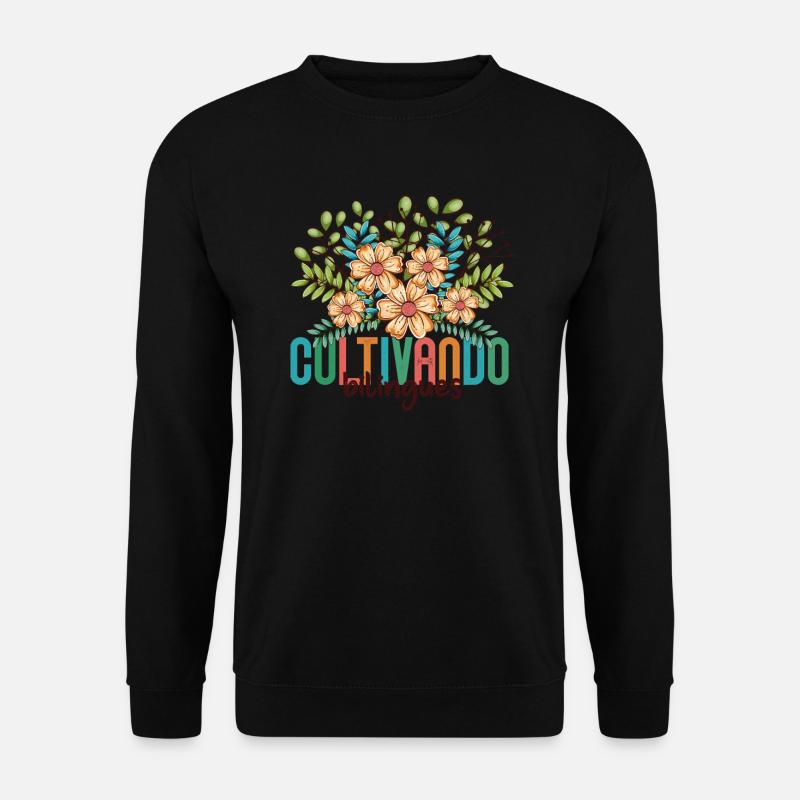Cultivando Bilingües Spanischlehrer Bekleidung - Unisex Pullover - Schwarz
