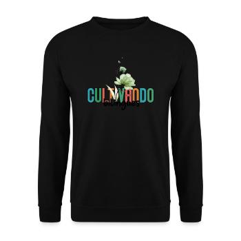 Cultivando Bilingües Spanish Teacher Apparel - Unisex Sweatshirt - black - Front - Alina (178cm) & Michal (187cm)