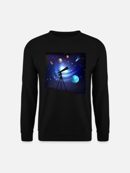 Weltraumfotografie Sternenbeobachtung Teleskop Astronomie - Unisex Pullover - Schwarz
