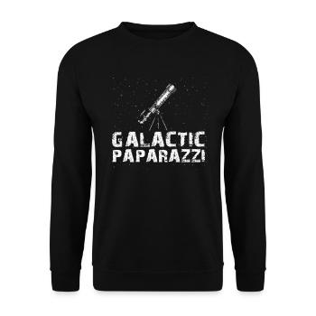 Space Photography Stargazing Telescope Astronomy - Unisex Sweatshirt - black - Front - Alina (178cm) & Michal (187cm)