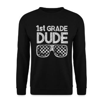 Professeur de maternelle Drôle Étudiant 1er Diplôme - Sweat-shirt Unisexe - noir - Devant - Alina (178cm) & Michal (187cm)