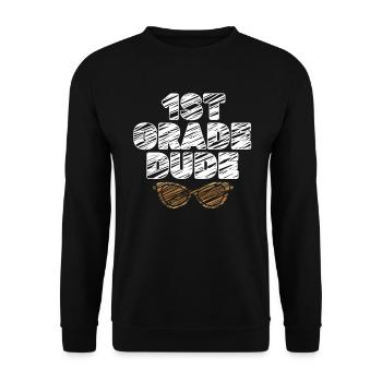 Professeur de maternelle Drôle Étudiant 1er Diplôme - Sweat-shirt Unisexe - noir - Devant - Alina (178cm) & Michal (187cm)