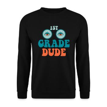 Professeur de maternelle Drôle Étudiant 1er Diplôme - Sweat-shirt Unisexe - noir - Devant - Alina (178cm) & Michal (187cm)