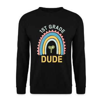 Professeur de maternelle Drôle Étudiant 1er Diplôme - Sweat-shirt Unisexe - noir - Devant - Alina (178cm) & Michal (187cm)