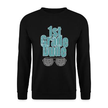Professeur de maternelle Drôle Étudiant 1er Diplôme - Sweat-shirt Unisexe - noir - Devant - Alina (178cm) & Michal (187cm)