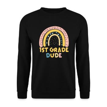Professeur de maternelle Drôle Étudiant 1er Diplôme - Sweat-shirt Unisexe - noir - Devant - Alina (178cm) & Michal (187cm)