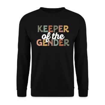 Hüter des Geschlechts - Unisex Pullover - Schwarz - Vorne - Alina (178cm) & Michal (187cm)