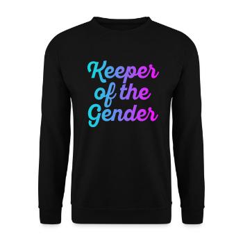 Keeper Of The Gender - Unisex Sweatshirt - black - Front - Alina (178cm) & Michal (187cm)
