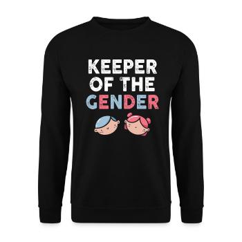 Keeper Of The Gender - Unisex Sweatshirt - black - Front - Alina (178cm) & Michal (187cm)