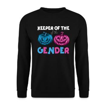Keeper Of The Gender - Unisex Sweatshirt - black - Front - Alina (178cm) & Michal (187cm)
