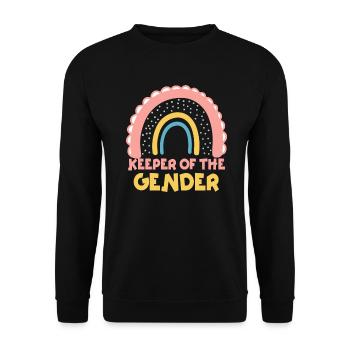 Keeper Of The Gender - Unisex Sweatshirt - black - Front - Alina (178cm) & Michal (187cm)