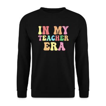 In meiner Lehrzeit Unterricht - Unisex Pullover - Schwarz - Vorne - Alina (178cm) & Michal (187cm)