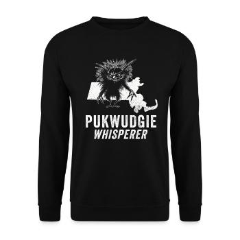 Pukwudgie Cryptid Folklore Myths - Unisex Sweatshirt - black - Front - Alina (178cm) & Michal (187cm)