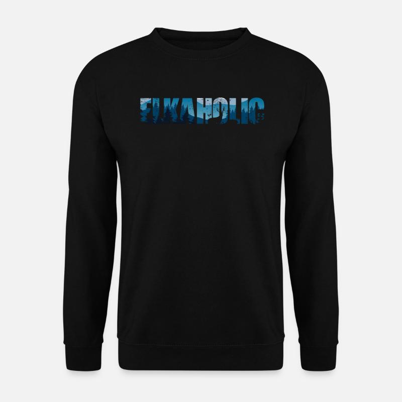 Elchjagd Elkaholic Jäger - Unisex Pullover - Schwarz