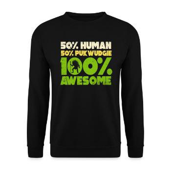 Pukwudgie Cryptid Folklore Myths - Unisex Sweatshirt - black - Front - Alina (178cm) & Michal (187cm)