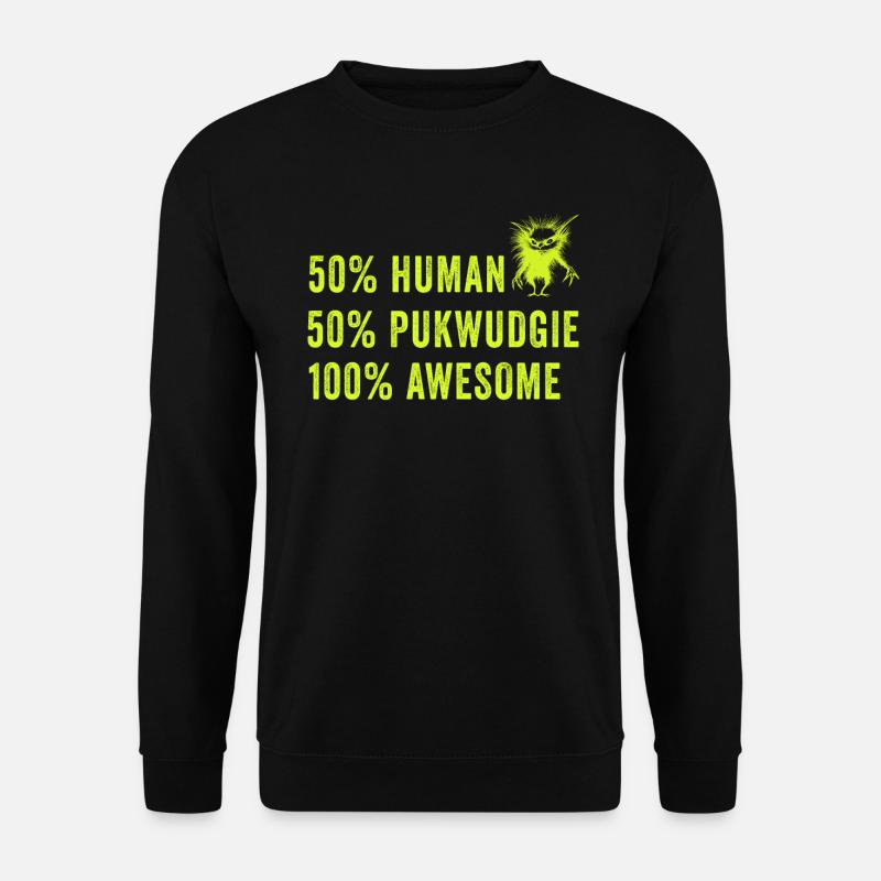 Pukwudgie Cryptid Folklore Myths - Unisex Sweatshirt - black