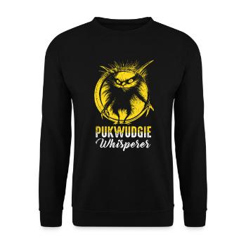 Pukwudgie Cryptid Folklore Myths - Unisex Sweatshirt - black - Front - Alina (178cm) & Michal (187cm)