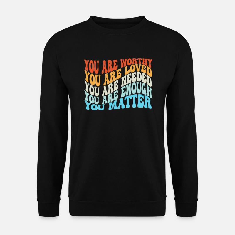 Dépression et conscience bipolaire : - Sweat-shirt Unisexe - noir