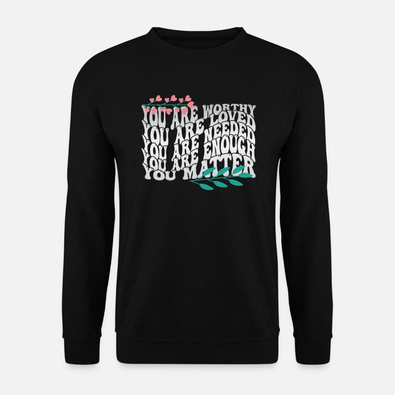 Dépression et conscience bipolaire : - Sweat-shirt Unisexe - noir